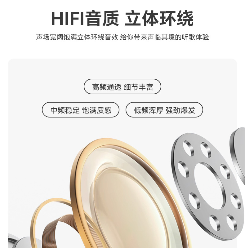 Factory supplied noise-reducing Bluetooth headphones Long battery life wireless Bluetooth headphones In-ear high quality Bluetooth headphones