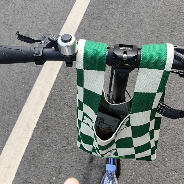 Bicycle front bag, front beam bag, front knitted pocket bag, handlebar bag, road bike riding equipment, portable accessories