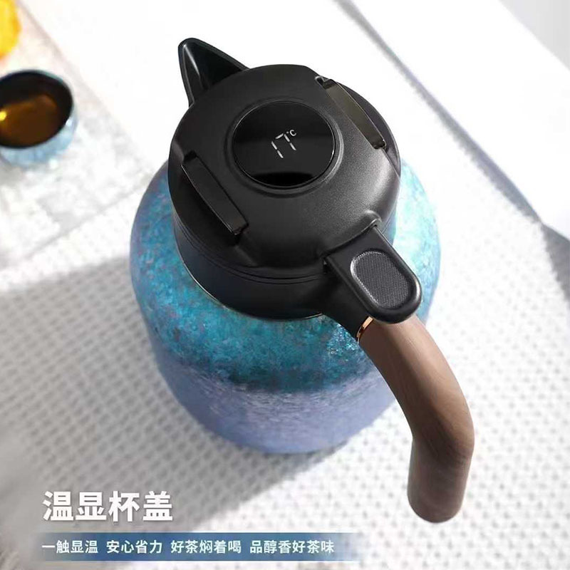 Kuangdi チタンケトルハイエンド純チタン煮込みティーケトル大容量インテリジェント温度表示断熱ケトル家庭用健康蒸しティーケトル|undefined