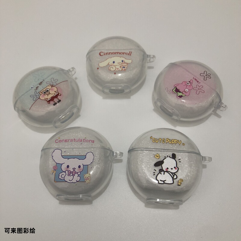 For Lenovo HT38/Pro6/J6 Bluetooth Headset Protective Cover Domestic Wireless Earphone Case Cartoon Painted