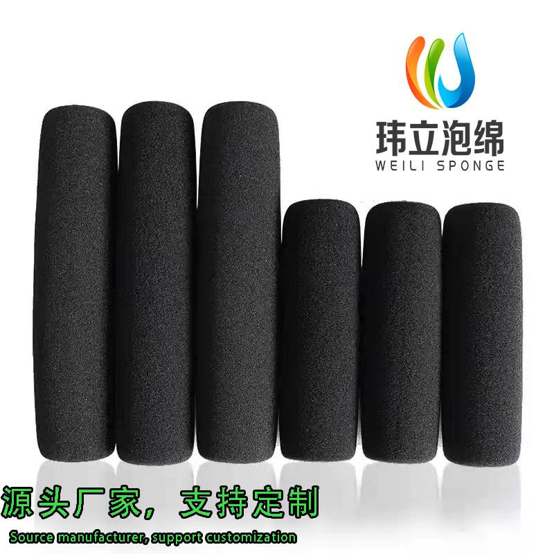 厂家直供采访加厚话筒海绵套手持麦克风长条防风套摄像机专用海绵