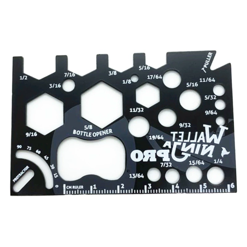 Многофункциональная карта-нож 18-в-1 из нержавеющей стали, черная карта для выживания, незаменимый инструмент для кемпинга и активного отдыха