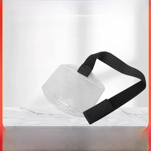 Arm Id Card Holder, Waterproof Work Badge Arm Sleeve for Outdoor Events, Adjustable with Elastic Hook-And-Loop Fastener, Access Card Holder Strap