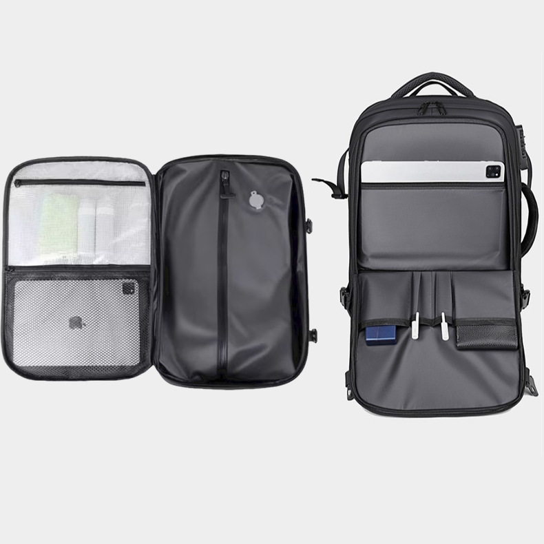 2026 New Cross-Border Casual Backpack for Men and Women, Travel Backpack with Wet and Dry Separation, Multifunctional Laptop Backpack
