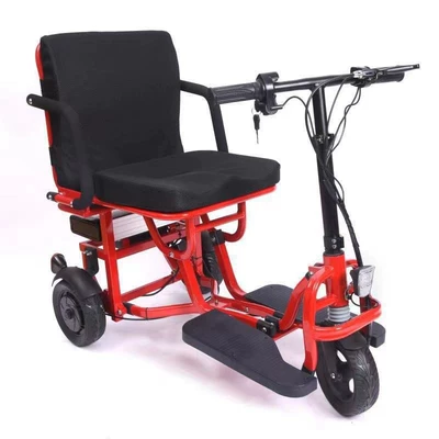 Amazon Foldable Electric Tricycle, Elektrikli skuterlər - red-15a-lithium-battery-about-30km