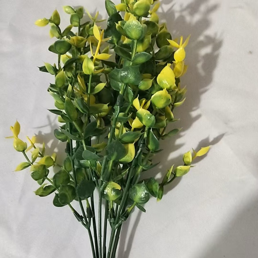 Amazonas transfronterizas de otoño de plástico simulado flores artificiales plantas de eugalia violeta flores decorativas al aire libre