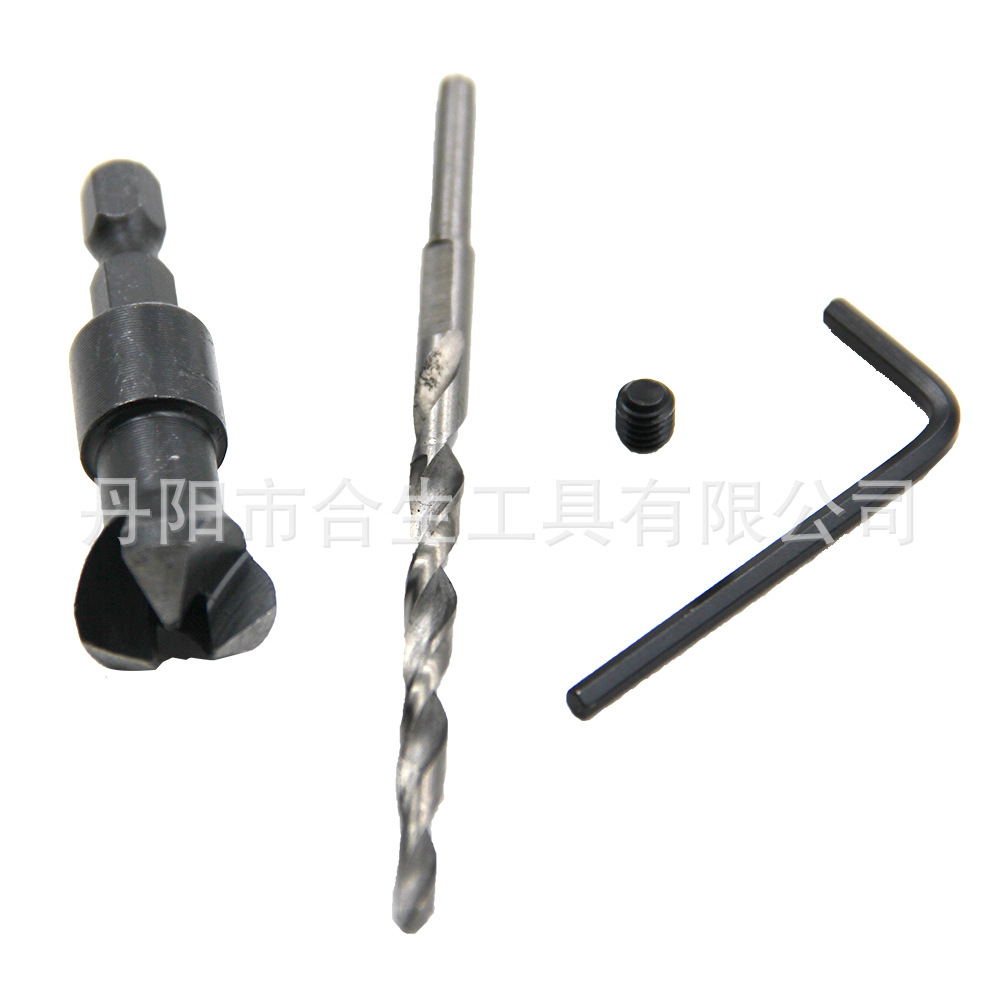 Taladro de cono transfronterizo taladro de cabeza avellanada taladro de escariado hexagonal taladro de agujero de cono taladro de agujero avellanado taladro de forma especial abridor de agujero de carpintería