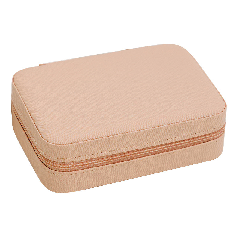 Transfronterizos Amazon bolsas de joyería minimalistas de viaje portátiles caja de almacenamiento de joyería de cuero caja de almacenamiento de joyería creativa
