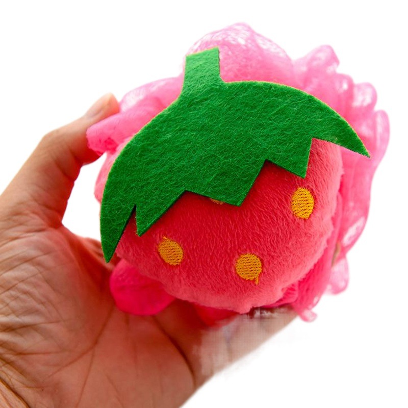 F311 forma de fruta Bola de baño Baño de flores Suave grande Bola de espuma Baño exfoliante