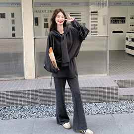 女装秋装2026新款洋气秋季新款休闲套装送披肩