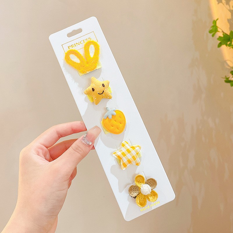 Hermosas pinzas de cabello para niños, anillos de cabello de moda, personalidad dulce, flores, adornos de cabello para animales pequeños, toques de estilo elegante de dama