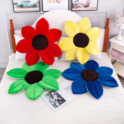 Creative new bath flower bath mat cute cartoon simulation flower cushion plush toy creative sofa dining chair cushion