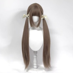 Wig Honey Tea Linen Lolita Soft Sister Internet Red Daily Matte 85cm Long Straight Full Head Cover
