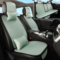 Автомобильная подушка Летний ледяной шелковый комплект из семи частей задний соединенный чехол сиденья универсальная модель противоскользящая дышащая подушка сиденья сиденья
