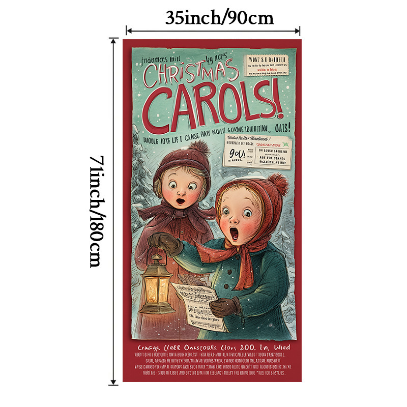 Lámparas de color de Navidad cubierta de tela decoración puerta de poliéster de alta densidad tela de fondo de Año Nuevo fiesta de puerta de entrada amueblado tapices