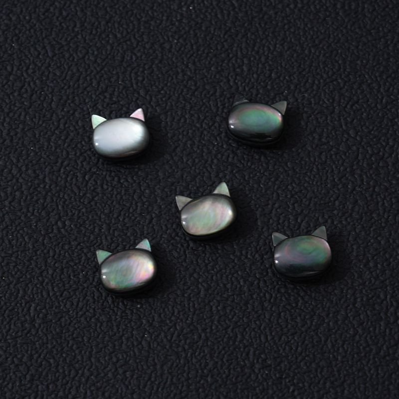 DIY accessories natural black butterfly shell white butterfly shell black cat head white butterfly shell cat head cat horizontal hole pendant beaded DIY accessories natural black butterfly shell white butterfly shell black cat head white butterfly shell cat head cat horizontal hole pendant beaded