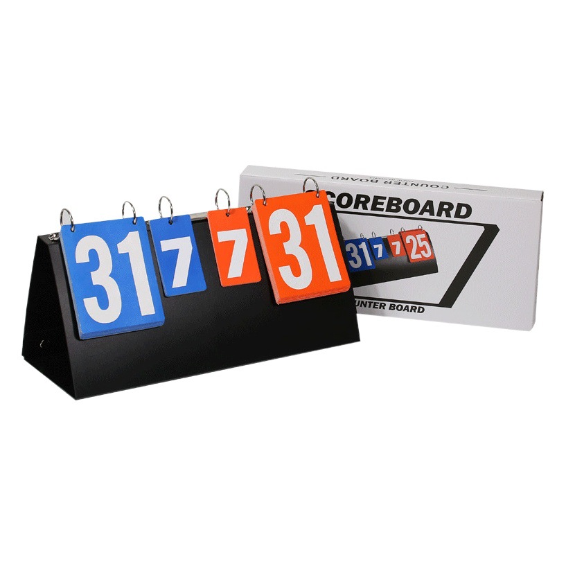 Multifuncional juego de baloncesto Tarjeta de puntuación de tenis de mesa Dispositivo de puntuación Tarjeta de bádminton grabadora de plástico tarjeta de puntuación impermeable