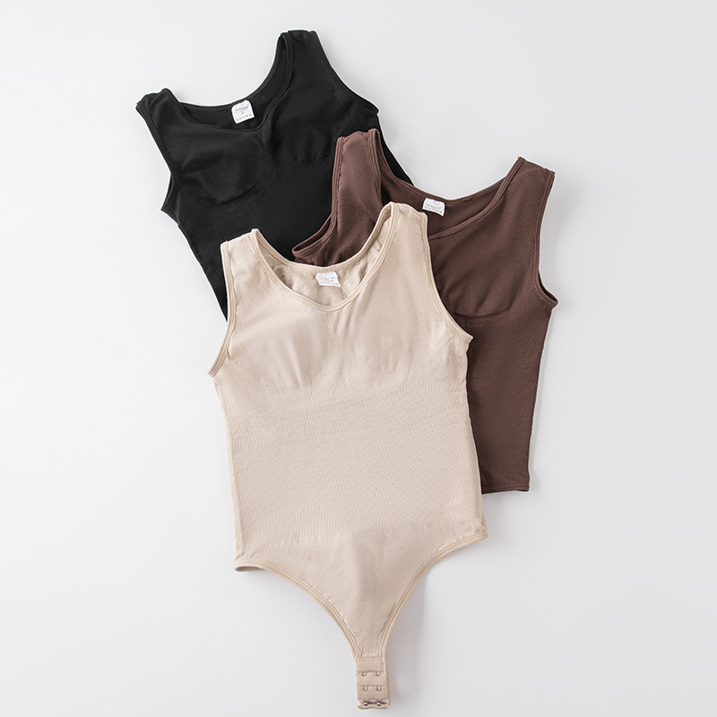 Cross-Border Large Size Seamless One-Piece Shapewear Women's T-Shaped Tummy Control Pants Seamless Butt Lift Body Shaper One-Piece Vest Cross-Border Large Size Seamless One-Piece Shapewear Women's T-Shaped Tummy Control Pants Seamless Butt Lift Body Shaper One-Piece Vest