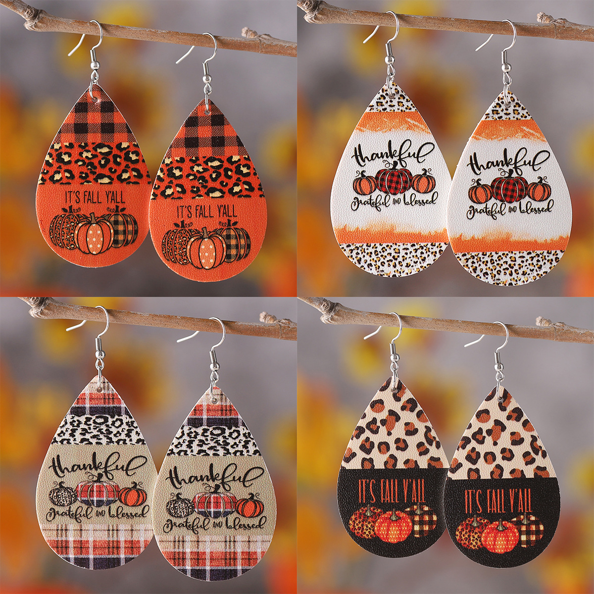 autumn pendant drop-shaped