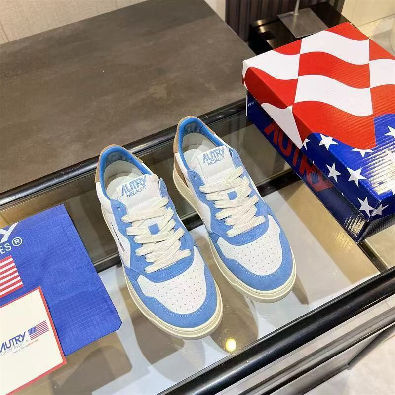 2025 New Autry Frosted White Shoes Yu Shuxin Park Caiying Same Style Casual Shoes Men's and Women's Sneakers