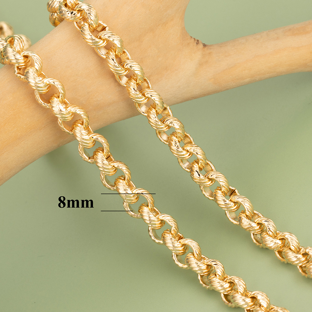 Chain Classification 1 Piece Copper Cable Chain Chain Chain Simple Style Geometric