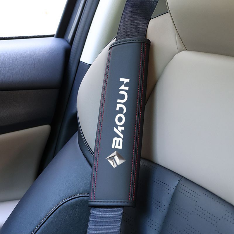 Universal – Shoulder Pad Seat belt shoulder pad - baojun-black-red-line-shoulder-pad-single-piece
