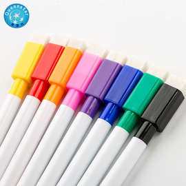 带刷迷你白板笔易可擦12色擦拭不留痕多色可选12色可擦迷你便携