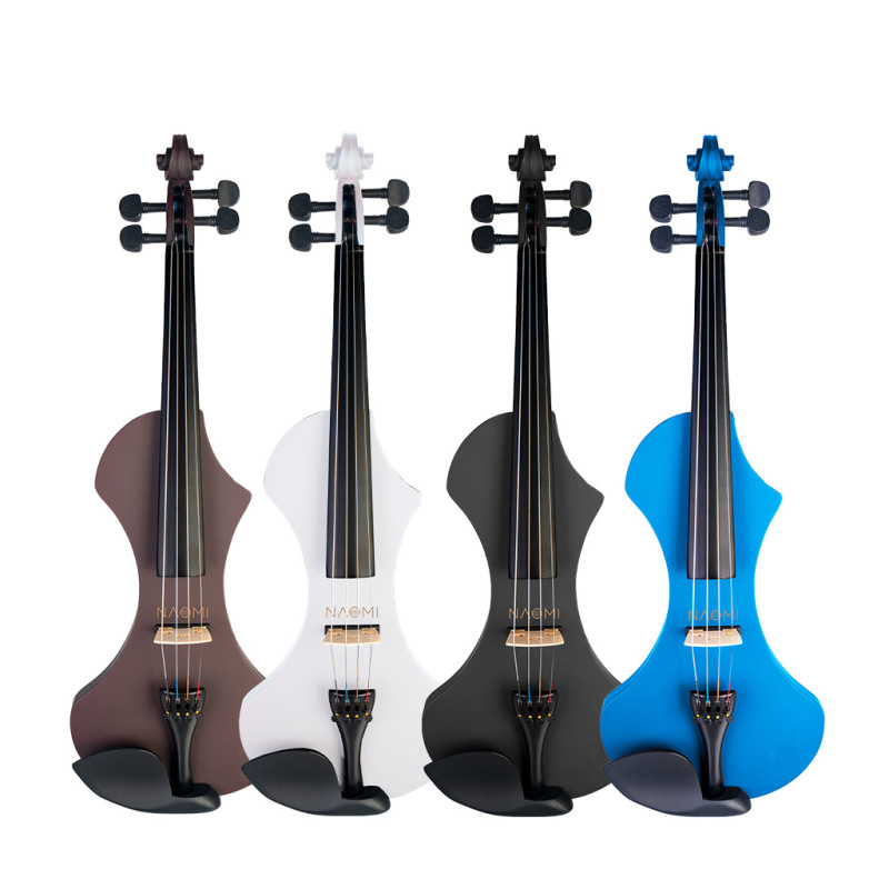 Cross-Border Hot-Selling Silent Electronic Violin, Electric Acoustic Violin for Adults, Beginner Professional Level 4-4, Cross-Border Bestseller