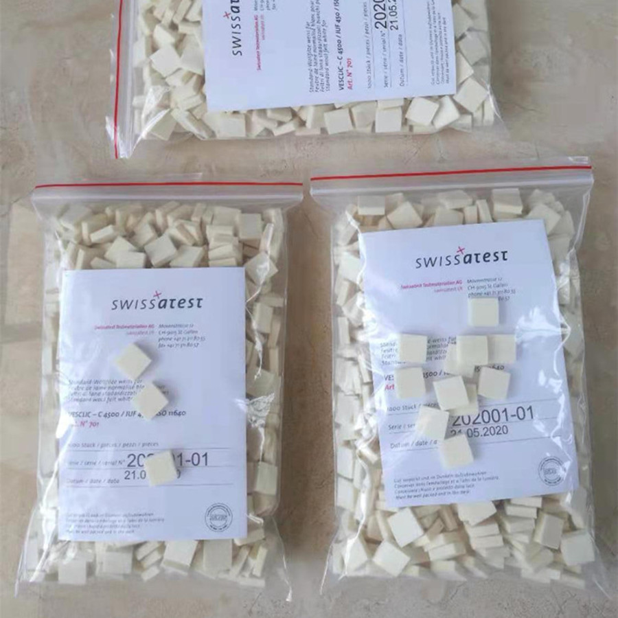 皮革摩擦色牢度专用羊毛毡 耐摩试验机701白色羊毛毡退色检测毛毡