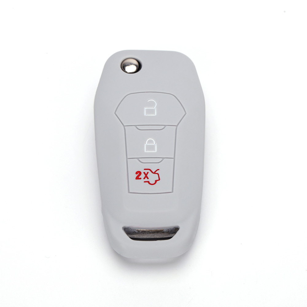 Silicone Key Cover for Ford Focus Mondeo 3-Button Folding Key