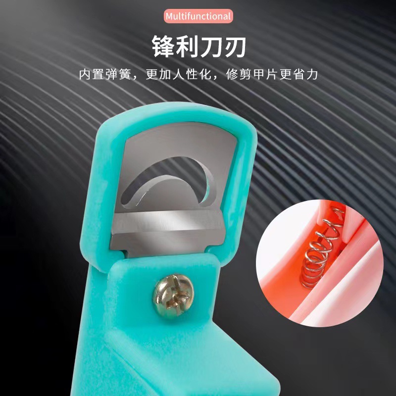 Extensión de tijeras de uñas pieza de uñas falsa en forma de U francés DIY pieza de uñas tijeras mango de plástico fototerapia cortaúñas