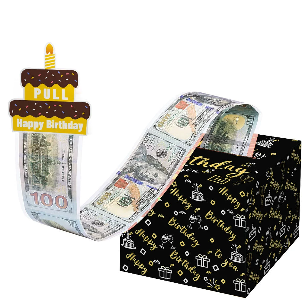 Новый подарок на день рождения оформление декора Money Pump Box Birthday Architecture Happy Birthday Surprise Surprise Money Box
