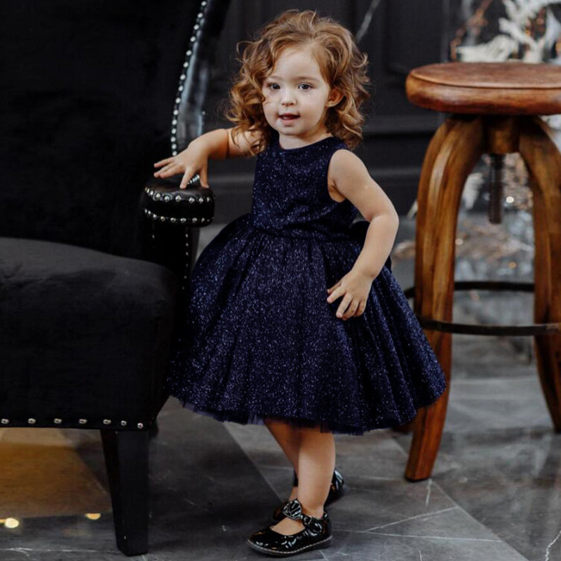 Sommerkleid Mit Sternenhimmel Für Mädchen Aus Baumwolle_voghion.com