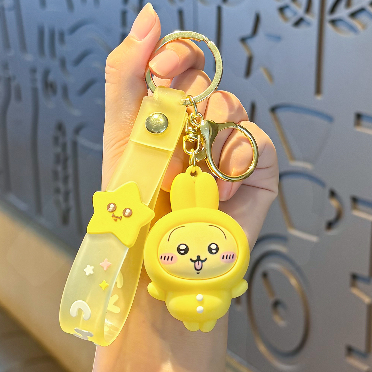 Chiikawa japonés rulli de dibujos animados llavero creativo muñeca jiikawa bolsas escolares colgantes al por mayor