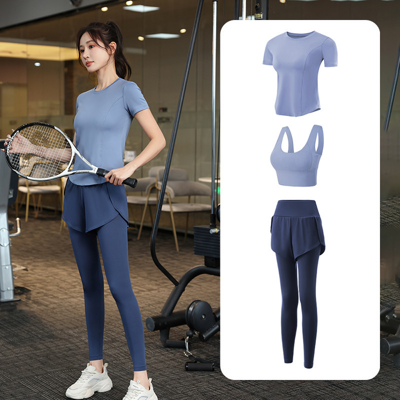 라이트블루[반팔] 쓰리피스수트(블루팬츠)