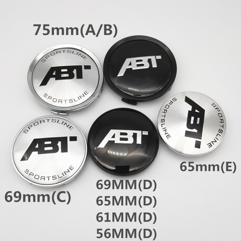 适用汽车轮毂改装盖ABT轮盖外径56mm61mm65mm69mm75mm大纵奔奥改