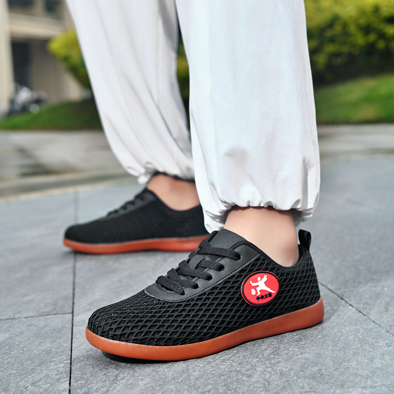 Zapatos de Tai Chi para hombres y mujeres, zapatos de verano de Tai Chi, zapatos de entrenamiento de artes marciales de malla de tendón de toro, zapatos de ventilación de Tai Chi, Aliexpress