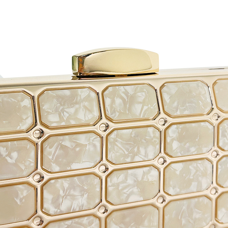 Geometric Pattern All Seasons Season Women's Gender Streetwear Style Arylic Geometric Square Evening Bags