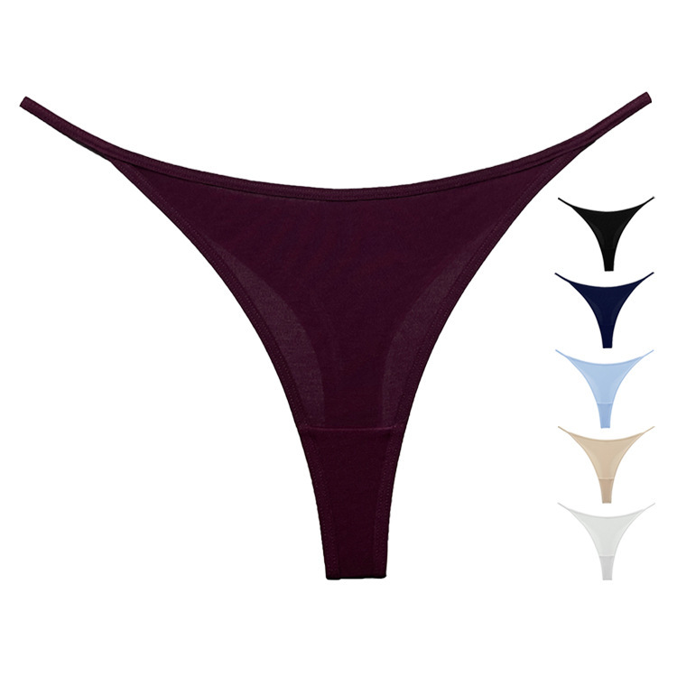 Dropshipping! 3054t Ins Sexy Thin Strap Comfortable Underwear Women's Thong Cotton Sports Fitness T-Pants