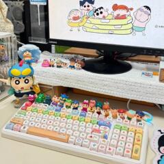 クレヨンしんちゃんキーキャップ MOA 高さアニメかわいい MAC 昇華 HI75 HI8 K99 F99 104 F87