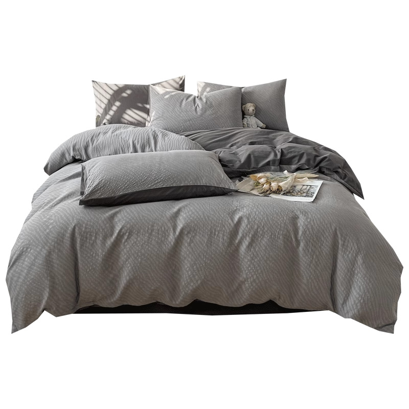 Cama de hilo de tres capas de algodón de cuatro piezas de algodón puro de alta calidad 2025 nueva ropa de cama de tres piezas