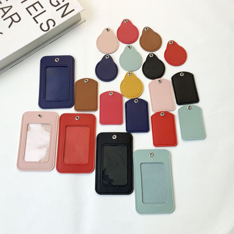 Pu Leather Colorful Versatile Access Card Holder Keychain Car Bag Pendant Hot-Selling New Model Electric Vehicle Card Protective Cover