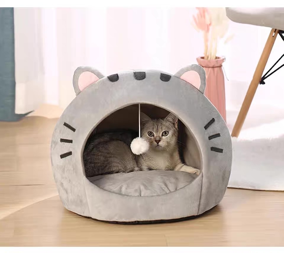 Polyester Cat Nest Winter Warm Closed Shelter