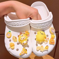 DIY洞洞鞋鞋扣硬樹脂可拆卸鞋花涼鞋卡通可愛公仔三麗鷗布丁狗diy