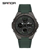 三达 Street waterproof men's watch, neon tactics digital watch, for secondary school, suitable for teen