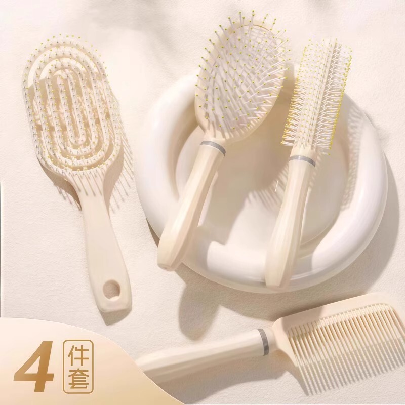 ふわふわエアクッションコームロングヘアコームセット組み合わせエアバッグストレートヘアコーム学生寮女性家庭用カーリングヘアマッサージコーム|undefined