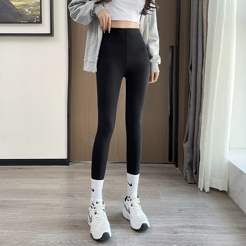 Эластичные термог leggings для женщин, высокой талией, плюс‑размер, подходят для йоги, повседневной носки и зимы