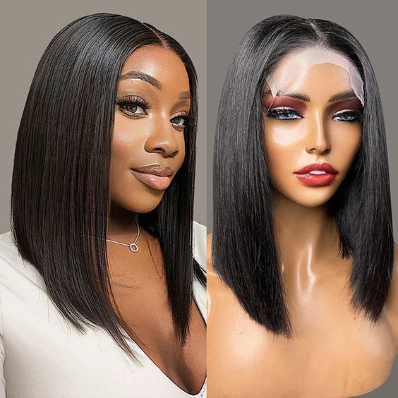 Natural color Bob real human hair wig head cover HD lace 4x4 13x4 front lace wig real human hair