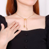 Accessory stainless steel, necklace with tassels, pendant suitable for men and women, European style