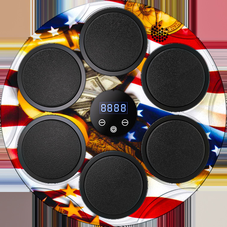 Bluetoothスマート音楽ボクシングターゲット、ボクシングトレーニングデバイス、壁掛けターゲット、格闘技パンチングマシン、反応ターゲット、フィットネス機器、カスタムメイド|undefined